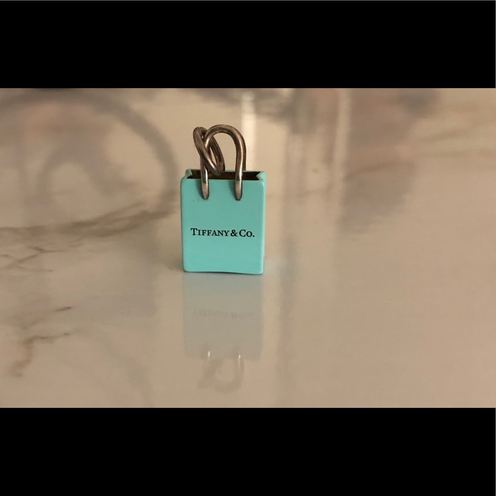 Tiffany&co shopping bag charm